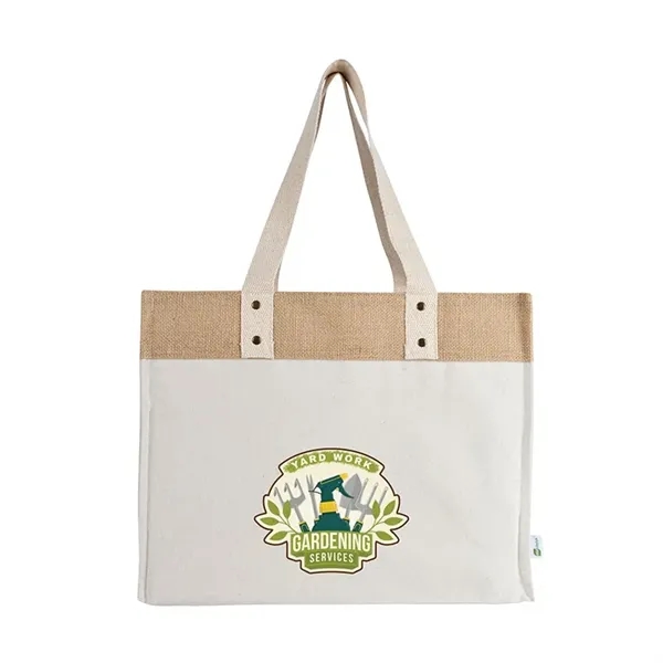 Sophia Canvas Tote With Jute Trim - Sophia Canvas Tote With Jute Trim - Image 1 of 1