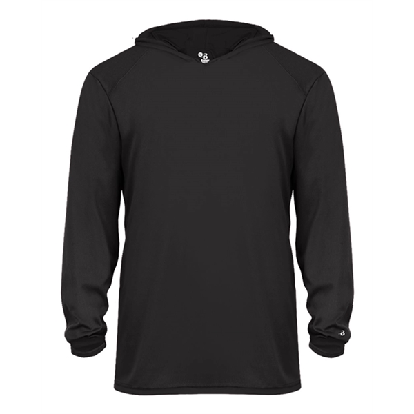 Badger Youth B-Core Long Sleeve Hooded T-Shirt - Badger Youth B-Core Long Sleeve Hooded T-Shirt - Image 0 of 34