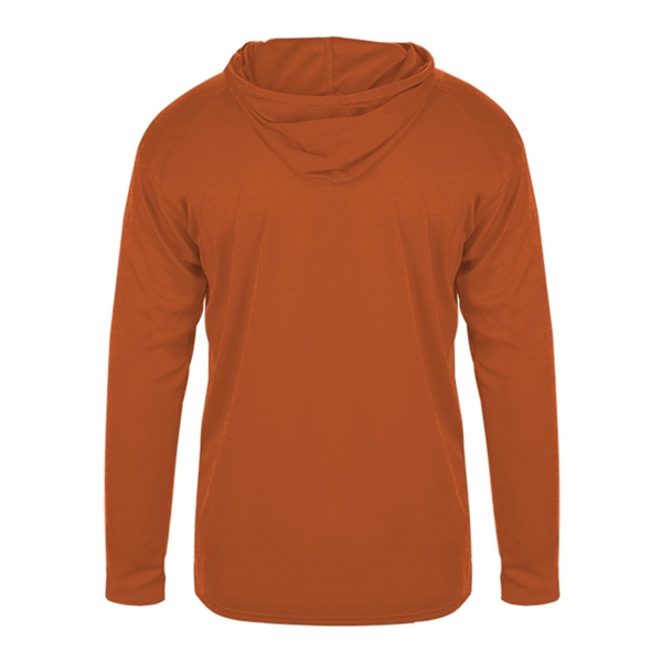 Badger Youth B-Core Long Sleeve Hooded T-Shirt - Badger Youth B-Core Long Sleeve Hooded T-Shirt - Image 3 of 34