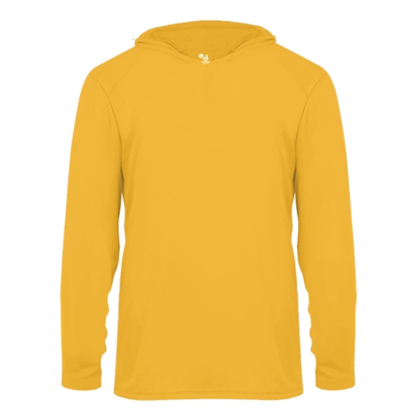 Badger Youth B-Core Long Sleeve Hooded T-Shirt - Badger Youth B-Core Long Sleeve Hooded T-Shirt - Image 8 of 34