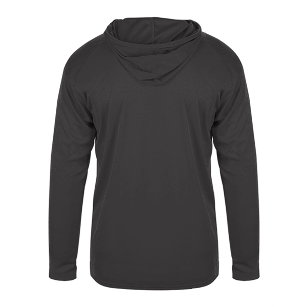 Badger Youth B-Core Long Sleeve Hooded T-Shirt - Badger Youth B-Core Long Sleeve Hooded T-Shirt - Image 11 of 34
