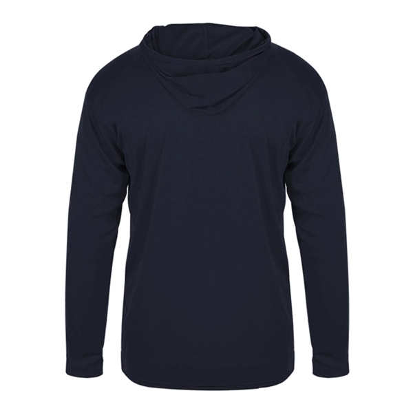 Badger Youth B-Core Long Sleeve Hooded T-Shirt - Badger Youth B-Core Long Sleeve Hooded T-Shirt - Image 15 of 34