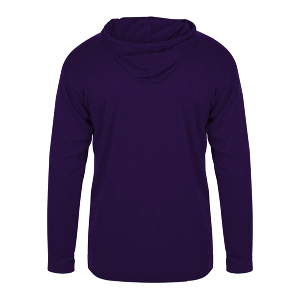 Badger Youth B-Core Long Sleeve Hooded T-Shirt - Badger Youth B-Core Long Sleeve Hooded T-Shirt - Image 17 of 34