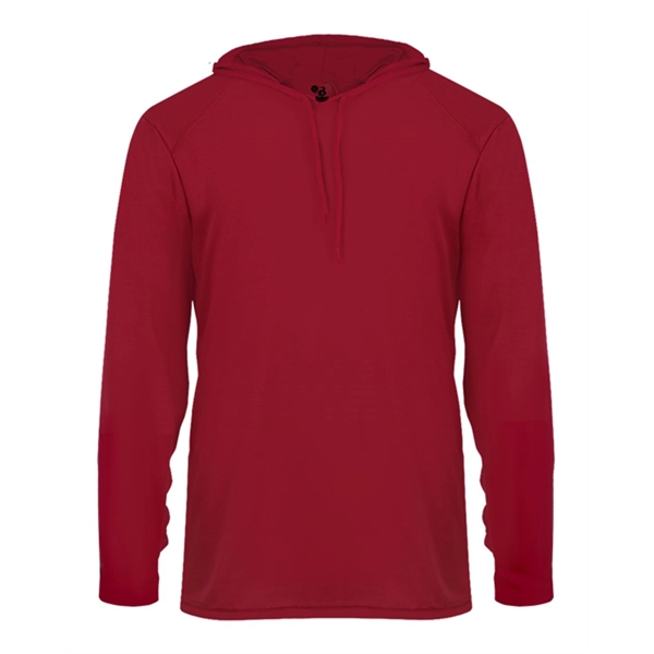 Badger Youth B-Core Long Sleeve Hooded T-Shirt - Badger Youth B-Core Long Sleeve Hooded T-Shirt - Image 18 of 34