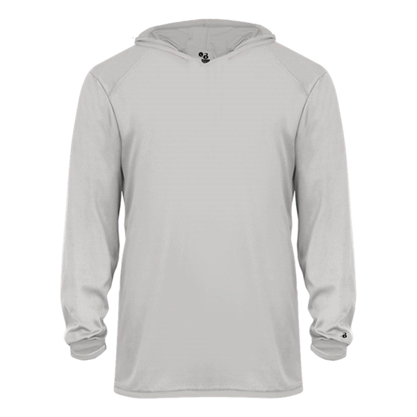 Badger Youth B-Core Long Sleeve Hooded T-Shirt - Badger Youth B-Core Long Sleeve Hooded T-Shirt - Image 23 of 34