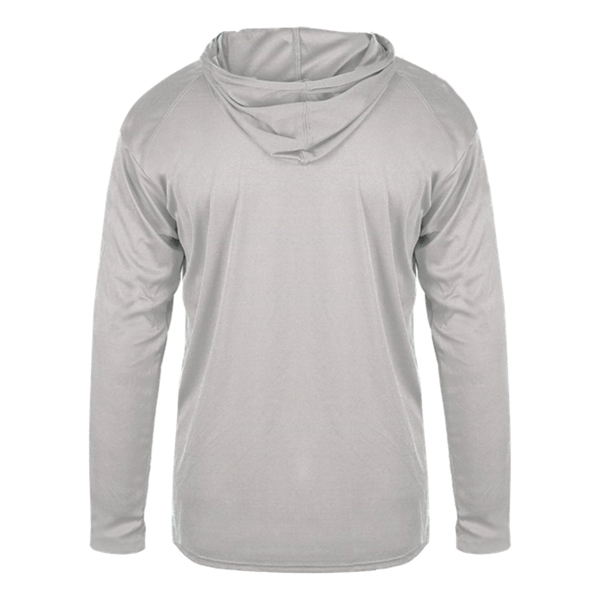 Badger Youth B-Core Long Sleeve Hooded T-Shirt - Badger Youth B-Core Long Sleeve Hooded T-Shirt - Image 24 of 34