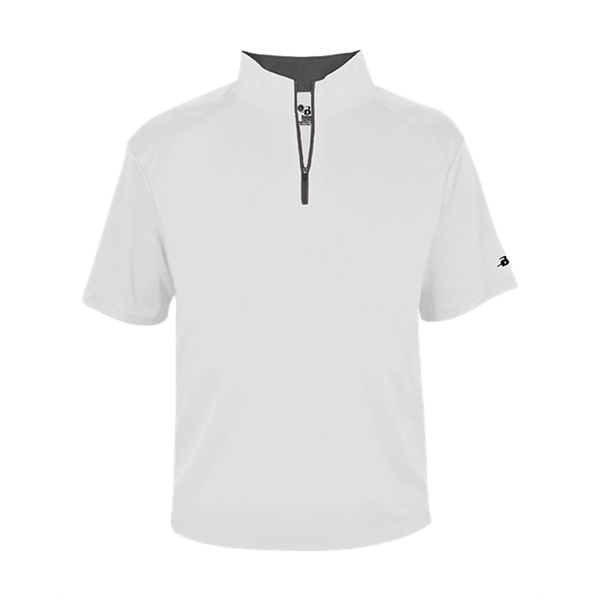 quarter zip short sleeve pullover