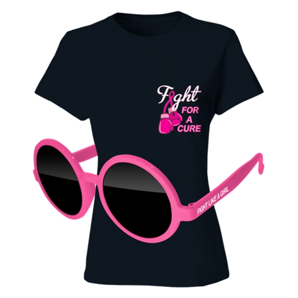 Ladies Full-Color DTG T-Shirt (Colors) & Sunglasses Kit - Ladies Full-Color DTG T-Shirt (Colors) & Sunglasses Kit - Image 2 of 2