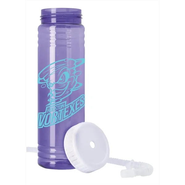 Slim Fit Water Bottle With Straw Lid - 24 oz. - Slim Fit Water Bottle With Straw Lid - 24 oz. - Image 8 of 25