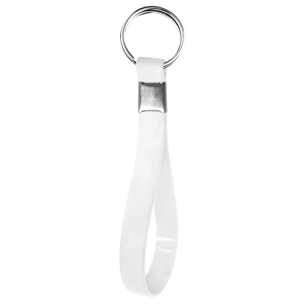 Debossed w/ Color Filled Silicone Wristband Keyring - Debossed w/ Color Filled Silicone Wristband Keyring - Image 2 of 6
