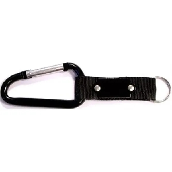 Carabiner with Strap and Metal Plate - Carabiner with Strap and Metal Plate - Image 5 of 7