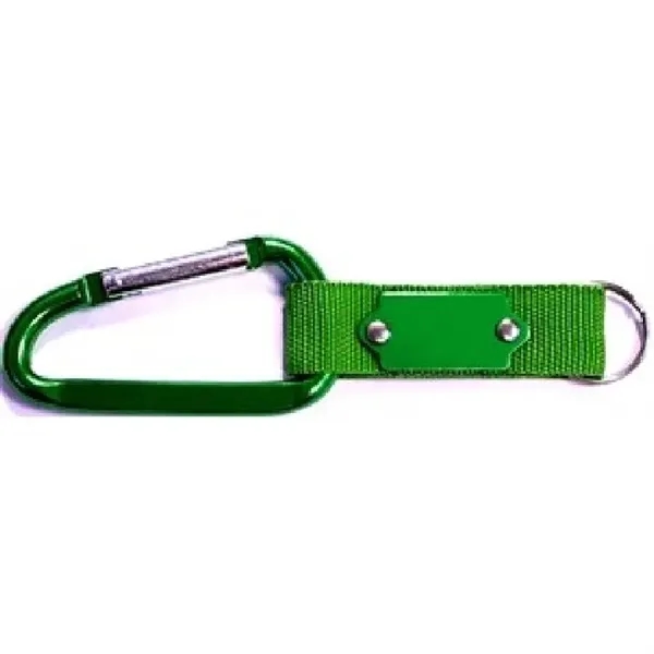 Carabiner with Strap and Metal Plate - Carabiner with Strap and Metal Plate - Image 6 of 7