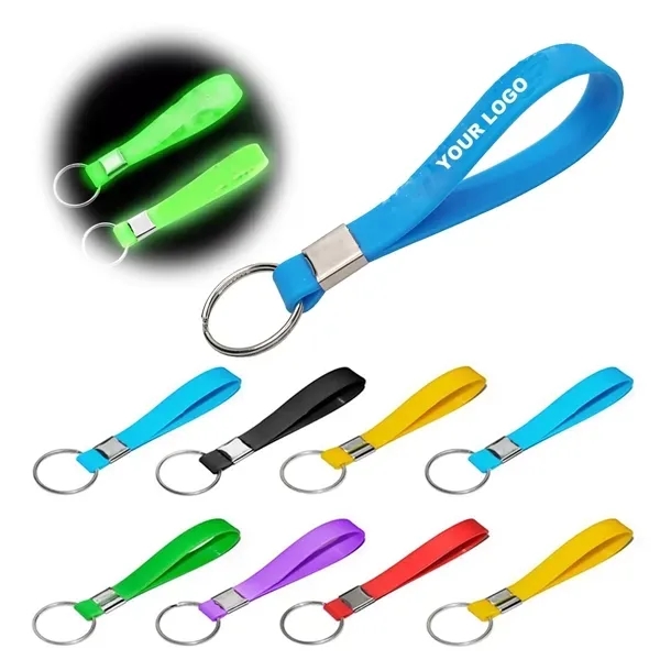Glow in the Dark Wristband Keychain - Glow in the Dark Wristband Keychain - Image 0 of 6
