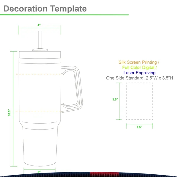 40 oz. Stainless Steel Water Mugs - 40 oz. Stainless Steel Water Mugs - Image 2 of 14
