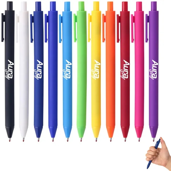 Frosted Push Action Promotional Ballpoint Pen - Frosted Push Action Promotional Ballpoint Pen - Image 0 of 4