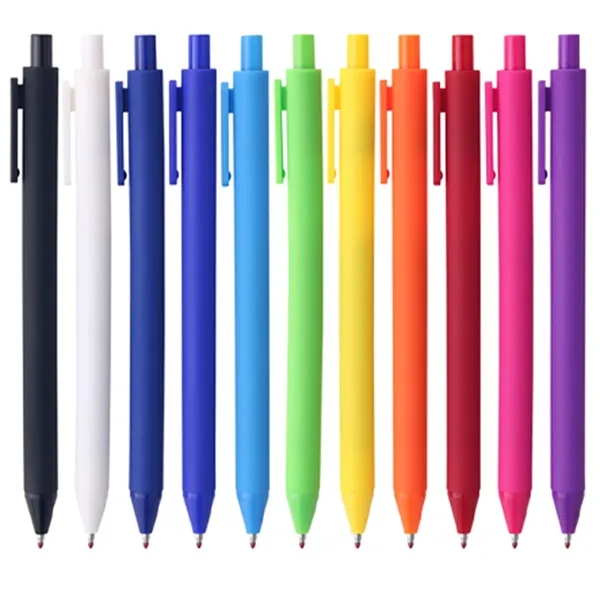 Frosted Push Action Promotional Ballpoint Pen - Frosted Push Action Promotional Ballpoint Pen - Image 2 of 4