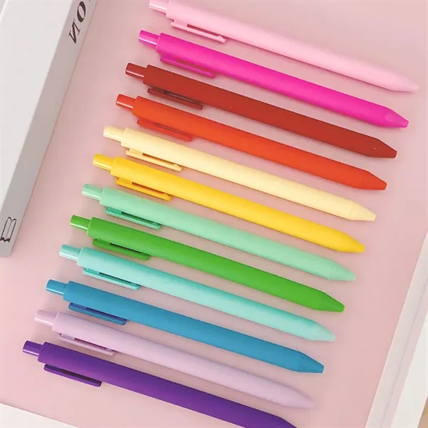 Frosted Push Action Promotional Ballpoint Pen - Frosted Push Action Promotional Ballpoint Pen - Image 4 of 4