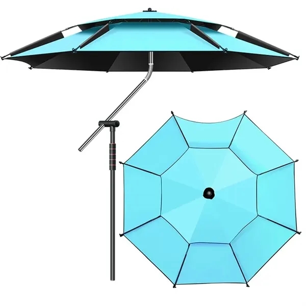 Stainless Steel 360 Degree Adjustable Beach Umbrella - Stainless Steel 360 Degree Adjustable Beach Umbrella - Image 2 of 5