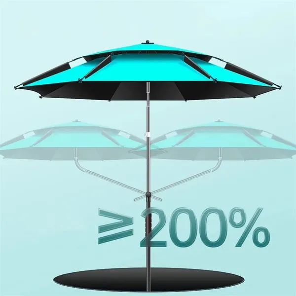 Stainless Steel 360 Degree Adjustable Beach Umbrella - Stainless Steel 360 Degree Adjustable Beach Umbrella - Image 3 of 5