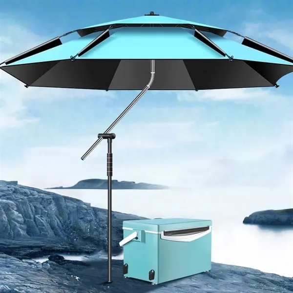 Stainless Steel 360 Degree Adjustable Beach Umbrella - Stainless Steel 360 Degree Adjustable Beach Umbrella - Image 4 of 5
