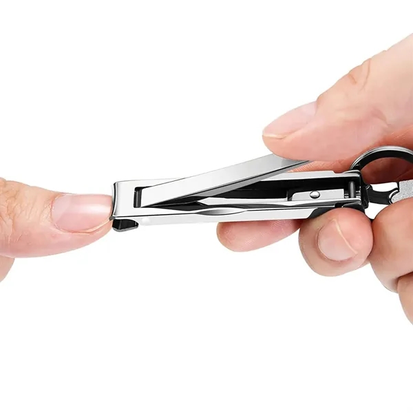 Multifunction Stainless Steel Folding Keychain Nail Clipper - Multifunction Stainless Steel Folding Keychain Nail Clipper - Image 5 of 5