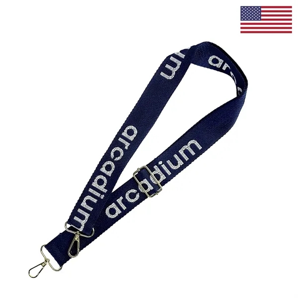 Woven Adjustable Bag Strap w/ Snap Hooks - Woven Adjustable Bag Strap w/ Snap Hooks - Image 0 of 2