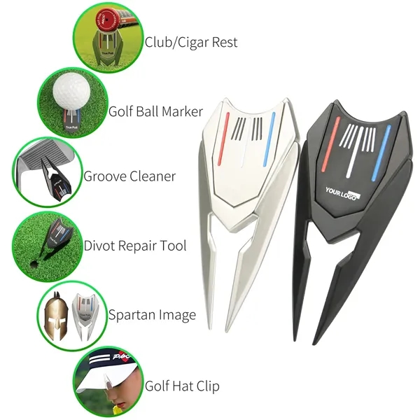 Golf Repair Tool with Cap Clip