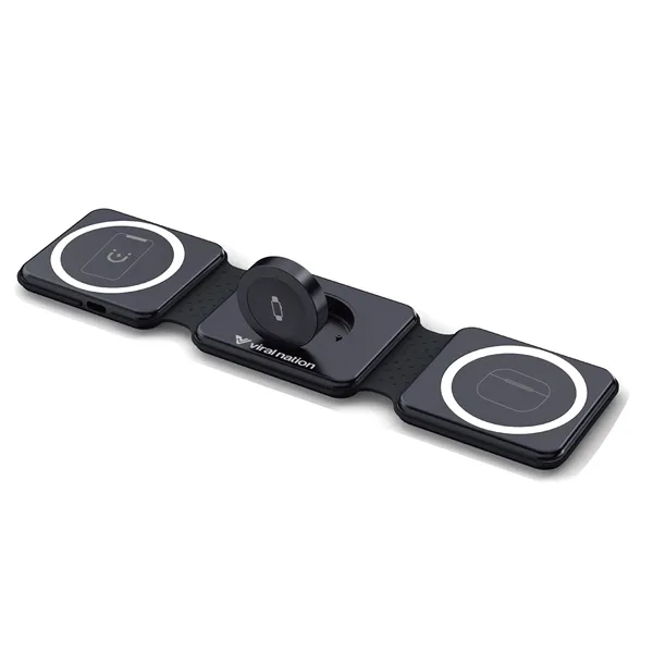 3-1 Foldable Magnetic Wireless Charger + 18W Wall C - 3-1 Foldable Magnetic Wireless Charger + 18W Wall C - Image 8 of 10