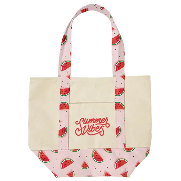 Carmel Mini 12oz Cotton Canvas Tote Bag - Carmel Mini 12oz Cotton Canvas Tote Bag - Image 1 of 8