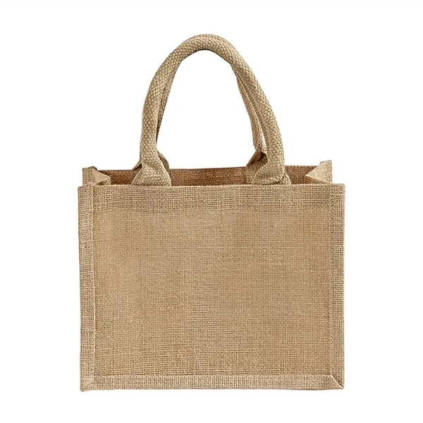 Carmel Jute Wedding Tote Bag - Carmel Jute Wedding Tote Bag - Image 2 of 3