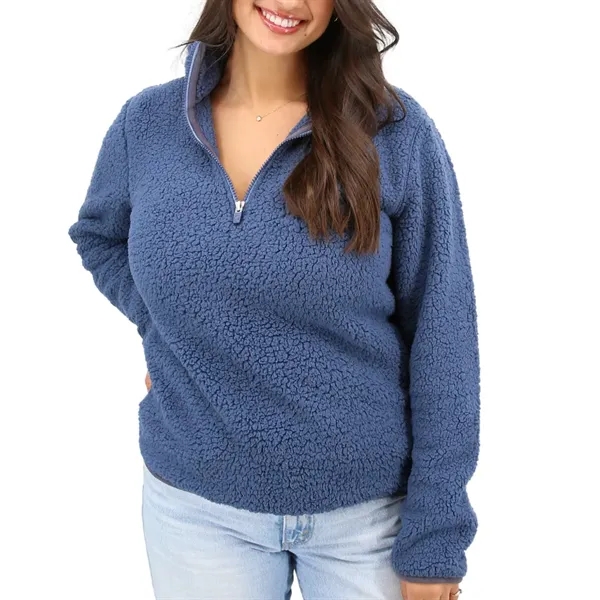 Sustainable Quarter Zip Sherpa Jacket - Sustainable Quarter Zip Sherpa Jacket - Image 0 of 1
