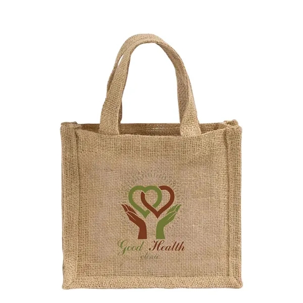 Woodside Wedding Jute Tote Bag - Woodside Wedding Jute Tote Bag - Image 2 of 3