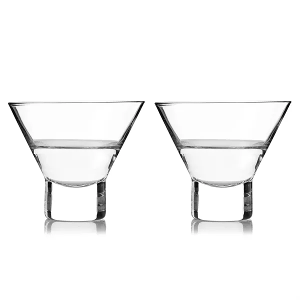 Raye Heavy Base Crystal Martini Glasses - Raye Heavy Base Crystal Martini Glasses - Image 0 of 2