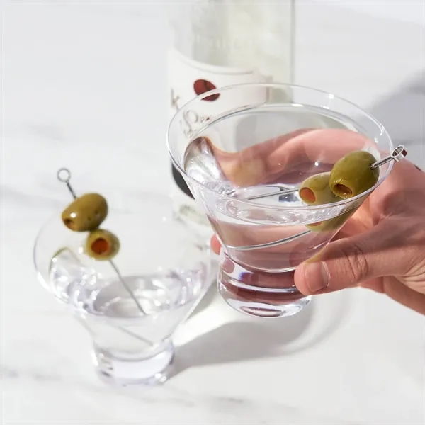Raye Heavy Base Crystal Martini Glasses - Raye Heavy Base Crystal Martini Glasses - Image 1 of 2