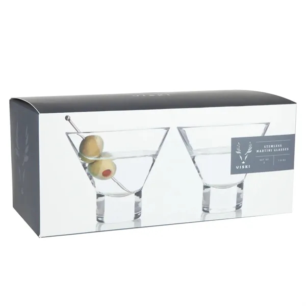Raye Heavy Base Crystal Martini Glasses - Raye Heavy Base Crystal Martini Glasses - Image 2 of 2