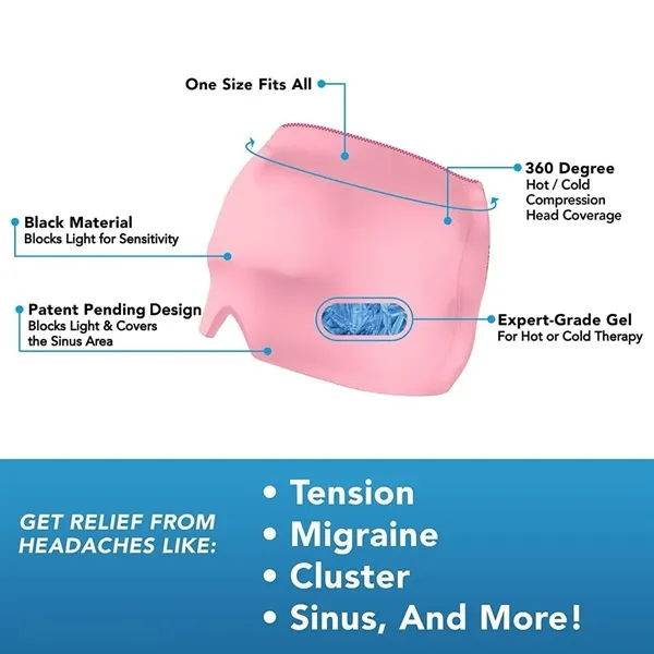 Migraine Gel Ice Cold Compress Cooling Headgear - Migraine Gel Ice Cold Compress Cooling Headgear - Image 4 of 5