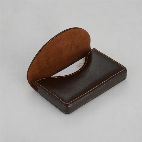 Customized  Leather Business Card Box - Customized  Leather Business Card Box - Image 2 of 4