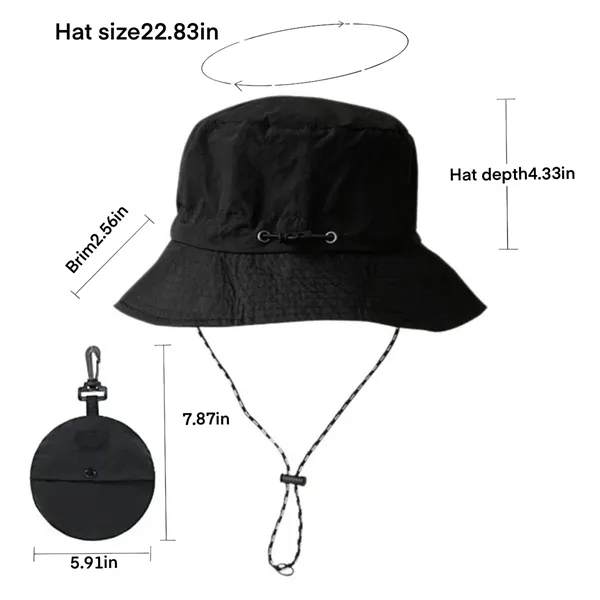 Outdoor Storable Waterproof Sunshade Bucket Hat - Outdoor Storable Waterproof Sunshade Bucket Hat - Image 1 of 5