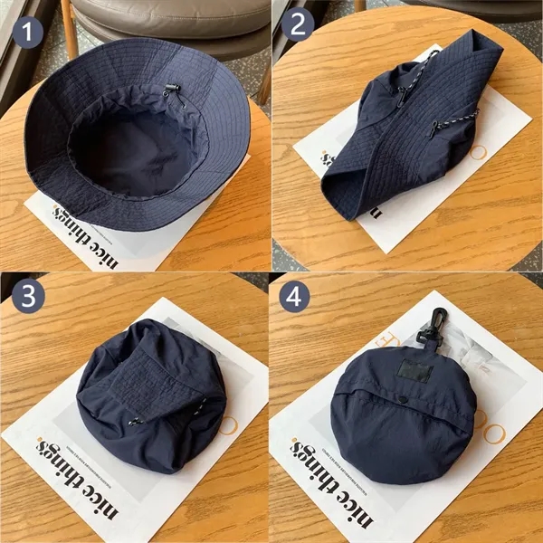 Outdoor Storable Waterproof Sunshade Bucket Hat - Outdoor Storable Waterproof Sunshade Bucket Hat - Image 2 of 5
