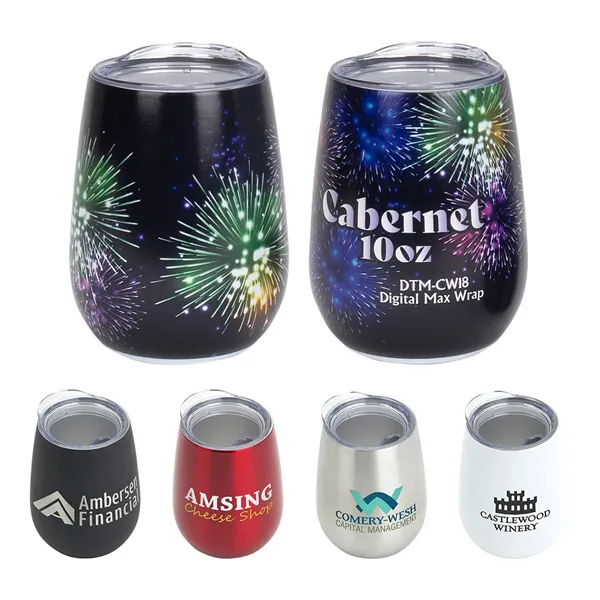 Cabernet 10 oz Vacuum Insulated Stainless Steel Wine Goblet - Cabernet 10 oz Vacuum Insulated Stainless Steel Wine Goblet - Image 0 of 4