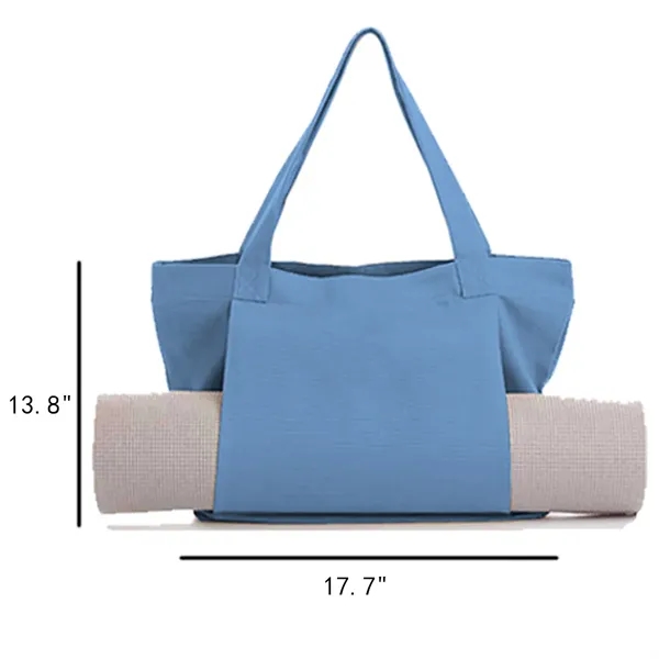 Big Capacity Yoga Mat Carrier Fitness Canvas Tote Bag - Big Capacity Yoga Mat Carrier Fitness Canvas Tote Bag - Image 1 of 4