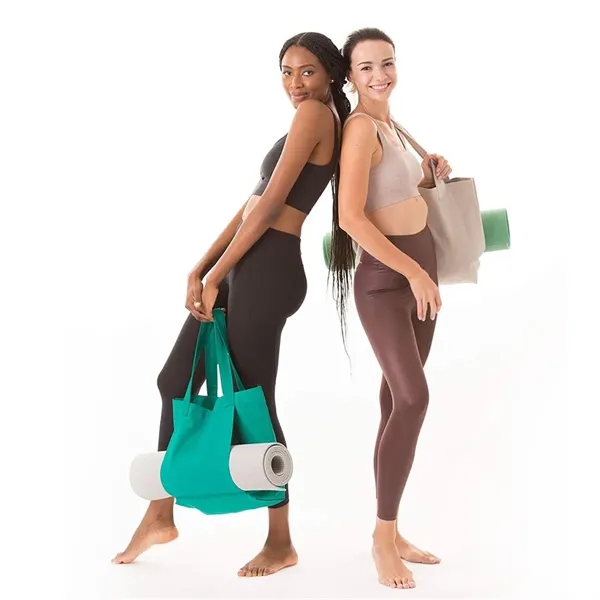 Big Capacity Yoga Mat Carrier Fitness Canvas Tote Bag - Big Capacity Yoga Mat Carrier Fitness Canvas Tote Bag - Image 4 of 4