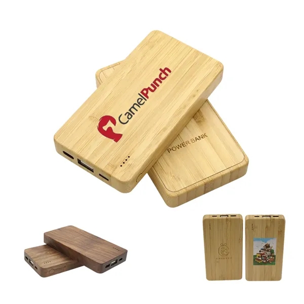 10000mah Bamboo Power Bank - 10000mah Bamboo Power Bank - Image 0 of 4