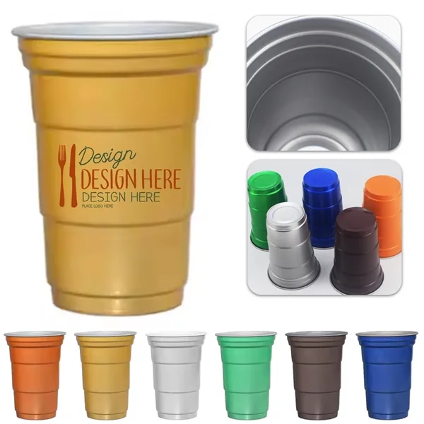 15oz Reusable Cup for Picnic and Camping 6 Colors Available - 15oz Reusable Cup for Picnic and Camping 6 Colors Available - Image 0 of 2