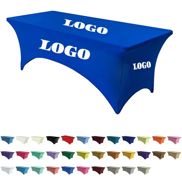 Custom 6FT Fitted Stretch Table Cover - Custom 6FT Fitted Stretch Table Cover - Image 0 of 2