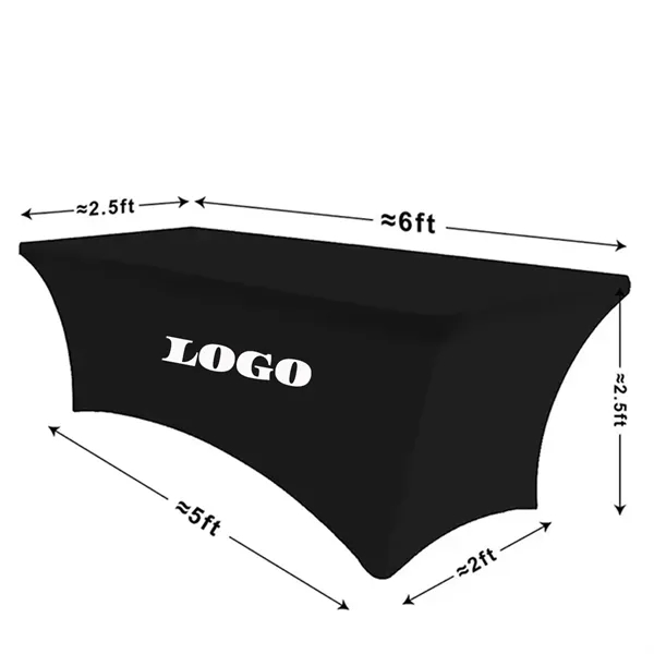 Custom 6FT Fitted Stretch Table Cover - Custom 6FT Fitted Stretch Table Cover - Image 1 of 2