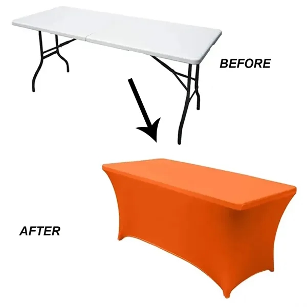 Custom 6FT Fitted Stretch Table Cover - Custom 6FT Fitted Stretch Table Cover - Image 2 of 2
