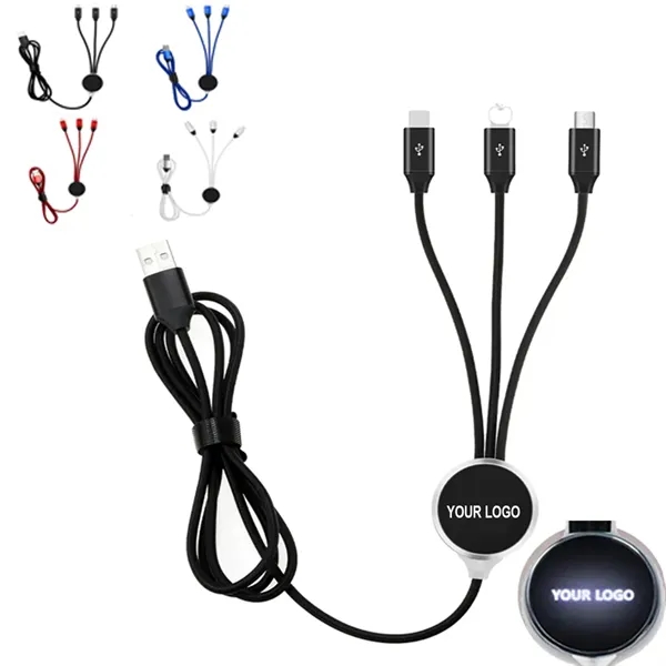 3 in 1 Light Up Charging Cable - 3 in 1 Light Up Charging Cable - Image 0 of 2