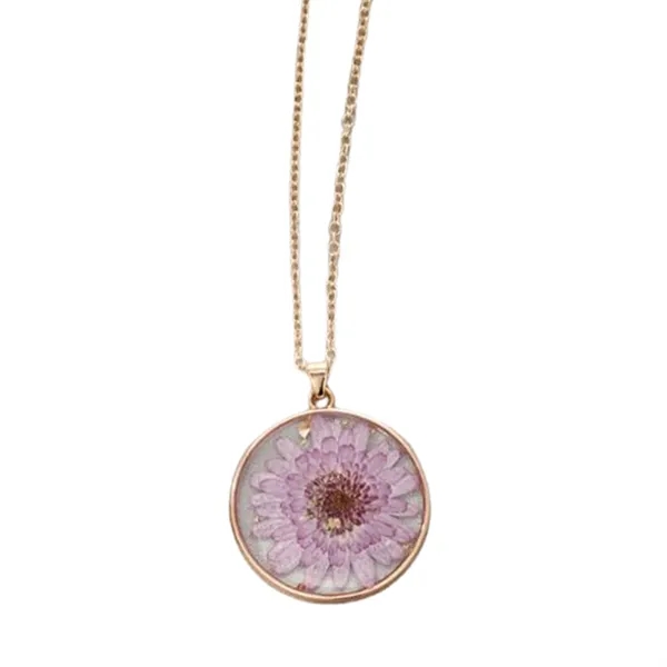 Resin Dried Flower Necklace - Resin Dried Flower Necklace - Image 1 of 1