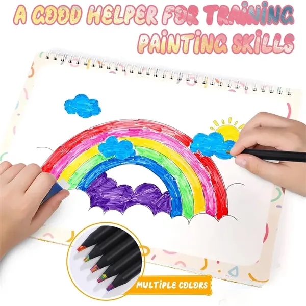 12-Color Rainbow Pencils Set - 12-Color Rainbow Pencils Set - Image 3 of 5